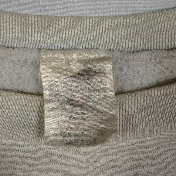 Vintage 1996 Team Canada Hockey September Summit Sweatshirt White Mens XL 90s - Picture 3 of 8